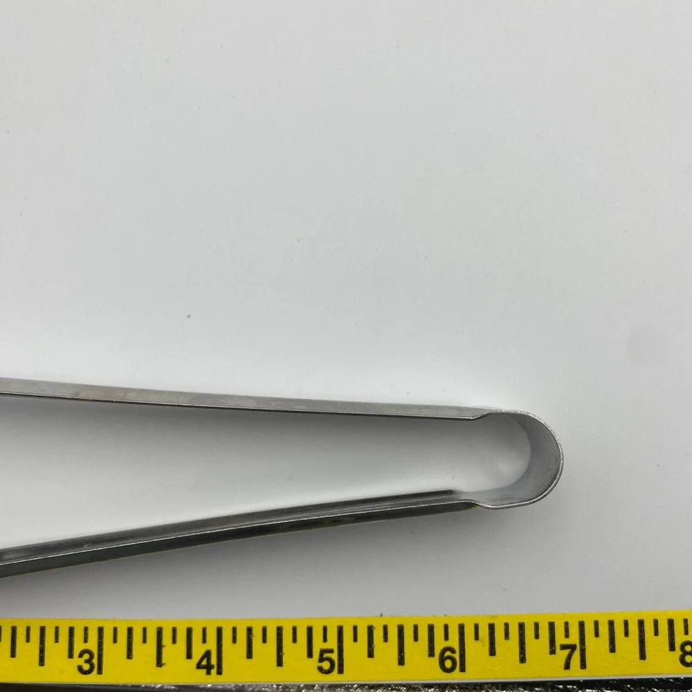 Androck Canada Stainless Steel Ice Tongs Vintage Barware Serrated Teeth‎ 7 Inch